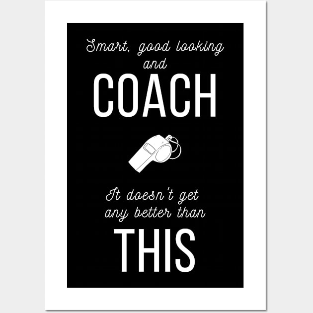 Best Coach Appreciation Gift for Him or Her Wall Art by MadArting1557